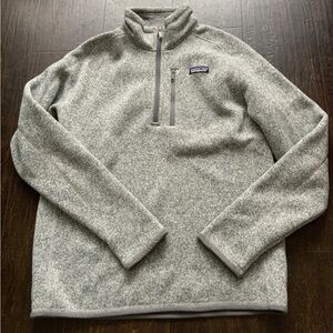Patagonia Gray Quarter Zip Sweater Jacket Men’s M